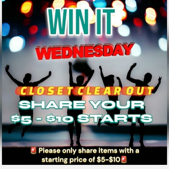 WIN IT WEDNESDAY $5 to $10 STARTS🎱🎱🎱🎱TIME TO CLEAN YOUR CLOSET 🎱🎱🎱🎱 - Picture 2 of 8